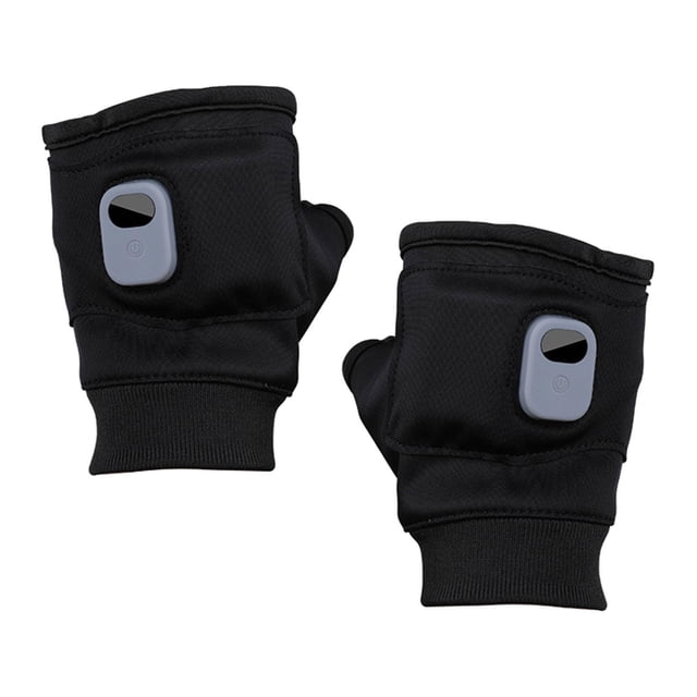 Guantes calefactables eléctricos para patinar, andar en bicicleta y acampar. Negro