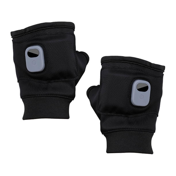 Guantes calefactables eléctricos para montar a caballo y hacer senderismo en climas fríos. Negro
