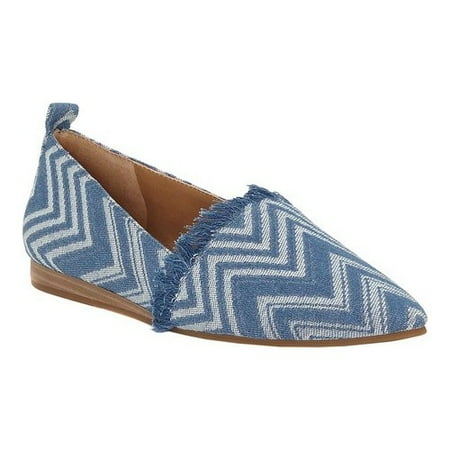 Lucky Brand Women's Beechmer Moonlight Blue Ankle-High Fabric Slip-On Shoes - 7.5M