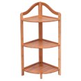 thumbnail image 4 of Gymax 3 Tier Bamboo Free Standing Corner Rack Tower Organizer Shelving Shelf Storage, 4 of 9