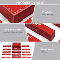 thumbnail image 2 of Setup Blocks Woodworking Height Gauge Set 15 Pcs of Set Up Bars, Router Table and Table Saw Accessories Red, 2 of 7