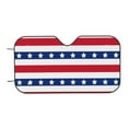 thumbnail image 4 of Uemuo American Patriotic Stars And Stripes Pattern Accordion Car Windshield Sun Shade, Foldable Reflective Sun Visor for Car, Reflector Windshield Sunshade-, 4 of 7