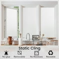 rabbitgoo Window Privacy Film, Frosted Removable Glass Covering for Bathroom, Opaque Static ...