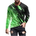 thumbnail image 2 of Big and Tall T Shirts for Men S-4X Plus Size Long Sleeve Round Neck Tees Tops Trendy Shooting-Star Printed Loose Casual Pullover Comfort Tshirts Shirt, 2 of 5