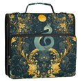 thumbnail image 5 of FORMRS Zipper Binder with Shoulder Strap 2-inch Ring 500 Sheet Capacity File Bag, Green Celestial Serpent, 5 of 5