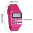 thumbnail image 3 of Silicone Electronic Wrist Calculator Watch Set - Timepiece with Advanced Features for Everyday Use, 3 of 3