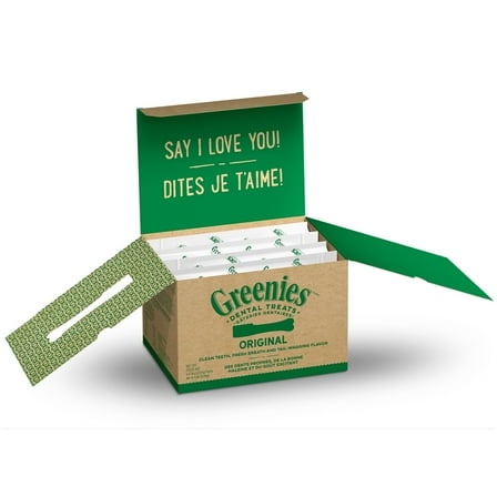 Greenies Original Flavor Dental Treats for Dogs, 18 oz Pouch (4 Pack), Shelf-Stable