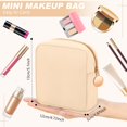 thumbnail image 2 of Minibolsa de maquillaje Kacctyen de nailon para monedero, 12 unidades, color beige, 2 of 6