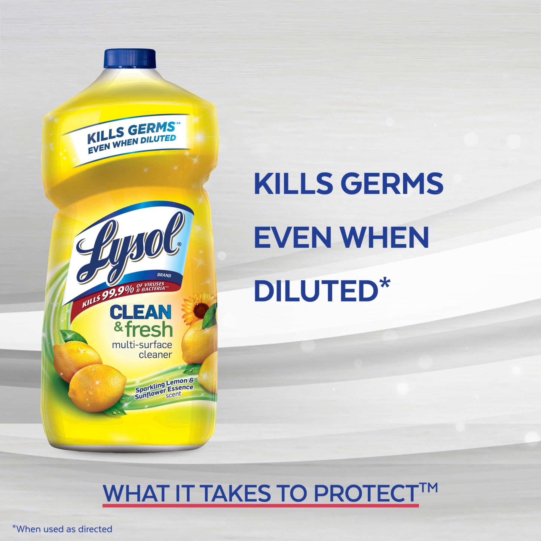 LYSOL 144-oz Lemon Disinfectant Liquid All-Purpose Cleaner in the  All-Purpose Cleaners department at