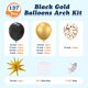 thumbnail image 3 of Juego de globos de fiesta con forma de guirnalda LOOLEY, negro y dorado, 137 unidades, 3 of 7