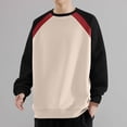thumbnail image 2 of yillto Big and Tall Sweatshirts for Men Long Sleeve Round Neck Drop Shoudler Causal Loose Sweatshirt, 2 of 5