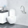 thumbnail image 4 of Brass Chrome Kitchen Wall Mounted Cold Hot Water Faucet Sink Basin Mixer Tap, 4 of 7