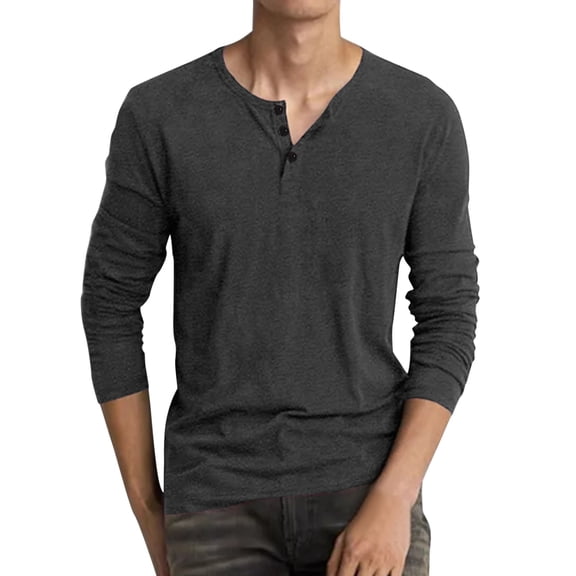 VJATTWR Men's Long Sleeve T-Shirt, Comfortable Crew Neck Bulk Tee, Heavy Xxl