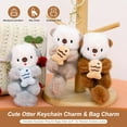 thumbnail image 2 of Cute Otter Plush Keychain Charm for Bags & Backpacks – 2025 New Soft Stuffed Animal Bag Charm, Adorable Key Ring Gift for Otter Lovers, 2 of 6