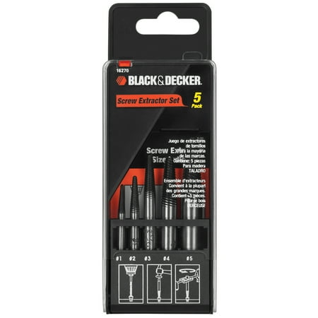UPC: 0028874162709 | BLACK+DECKER Screw Extractor Set  5pc
