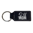 thumbnail image 4 of Keychain - Rectangle - Golf Mom - Leather, 4 of 4