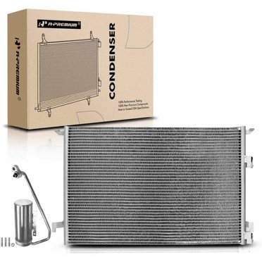 A-Premium Air Conditioning A/C Condenser Compatible with Saab 9-3 2003-2011, 9-3X 2010-2011, L4 2.0L Automatic Transmission, Replace# 3388, 12793296