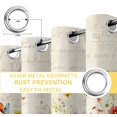 thumbnail image 6 of Spring Floral Blackout Curtains for Bedroom/Living Room, Thermal Insulated Kitchen Curtains, Botanical Colorful Summer Rustic Grommet Darkening Window Treatment Drapes 52"x84"x2, 6 of 8