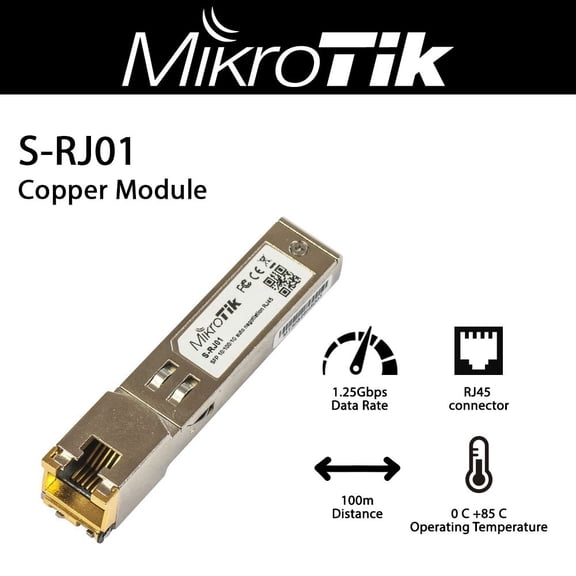 Mikrotik S-RJ01 RJ45 SFP 10/100/1000M copper module
