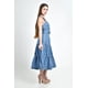 thumbnail image 2 of Vestido denim con cinto Roman Fashion /Juvenil, 41548 (Azul medio) azul G, 2 of 6
