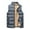 Gray, variant on EHQJNJ Men's Fleece Jacket Big and Tall Men's Casual Vest with Zipper Stand Collar Vest with Pocket Fleece Jacket Men with Hoodie Snowboarding Jacket Men