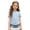 R500 Blue, variant on Children Girls Boys Tops Summer Sides Lace Up Bow Print Short Sleeves Crew Neck Fashion Casual Tee Yellow Size 3-4 Years
