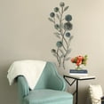 thumbnail image 2 of Stratton Home Decor Blue and White Blossoming Buds Floral Metal Wall Decor, 2 of 2
