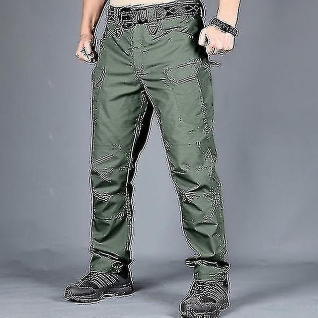 Pantalones de carga tácticos para hombres Pantalones Swat Deportes al aire libre Pantalones de trekking Pantalones multibolsillos Monos de entrenamiento Pantalones militares-r