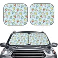 thumbnail image 2 of Balery Frog In Mermaid Parasol para parabrisas de coche de 2 piezas | Parasol plegable para parabrisas delantero de coche para la mayoría de sedanes-Medium, 2 of 6