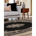 thumbnail image 3 of Rugs.com Amaya Collection Rug – 5' x 8' Black Medium Rug Perfect For Bedrooms, Dining Rooms, Living Rooms, 3 of 6