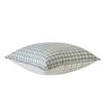 thumbnail image 3 of My Texas House 20" x 20" Dusty Green Gingham Plaid Reversible Decorative Pillow, 3 of 6