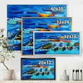 thumbnail image 4 of Designart 'Little Boats Wating In The Blue Harbour' Nautical & Coastal Framed Canvas Wall Art Print, 4 of 5