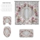 thumbnail image 2 of Accesorios de baño Cortina de ducha de San Valentín con lazo Impresión digital en tinta rosa Cortina divisoria impermeable para baño Conjunto de baño de poliéster, 2 of 6