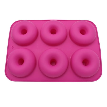 

Furenl Cake Mould Dessert Molds 6-Cavity Silicone Baking Pan Non-Stick Mold Dishwasher Decoration Tools 1Pc Donut Mold