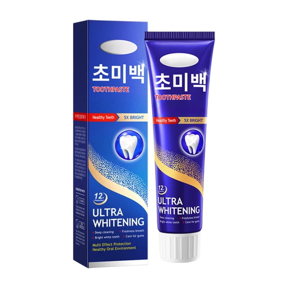 Whitening Toothpaste, Toothpaste for Sensitive Teeth and Cavity Prevention, 100g Toothpaste Intensive Toothpaste With Gentle Care Deep Stain Removal Clean Peach Scents Improves Health Fresh Breath