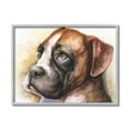 thumbnail image 5 of Stupell Industries Boxer Puppy Dog Eyes Adorable Pet Portrait Grey Framed, 11 x 14, Design by George Dyachenko, 5 of 5