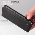 thumbnail image 2 of Mantto Case for Samsung Galaxy A15, Vintage PU Leather Wallet Case RFID Blocking Card Slots Flip Kickstand Magnetic Closure Shockproof Folio Book Case Cover for Samsung Galaxy A15,Black, 2 of 11