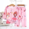 thumbnail image 2 of Ropa de dormir de algodón para bebés, niños y niñas, ropa de casa para niños de 1 a 11T, pijamas finos y ajustables, ropa de algodón para niños, lindo Jersey, 2 of 4