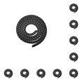 thumbnail image 2 of sweethay Envoltura de protección de línea de frenado para patinete, protector de tubo para patinetes ajustable, universal, elástico, ajustable, negro Negro 10piezas sweethay CBP329739, 2 of 5