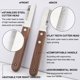 thumbnail image 2 of Cuchillo recortador para diestros, cuchillo profesional para pelar perros con mango ergonómico de madera, 2 of 5