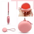 thumbnail image 5 of cpengpj Round Zipper Silicone Coin Purse Earphone Bag, Zipper Pocket Bag Keychain Round Coin Pouch with Wrist Lanyard, 5 of 6