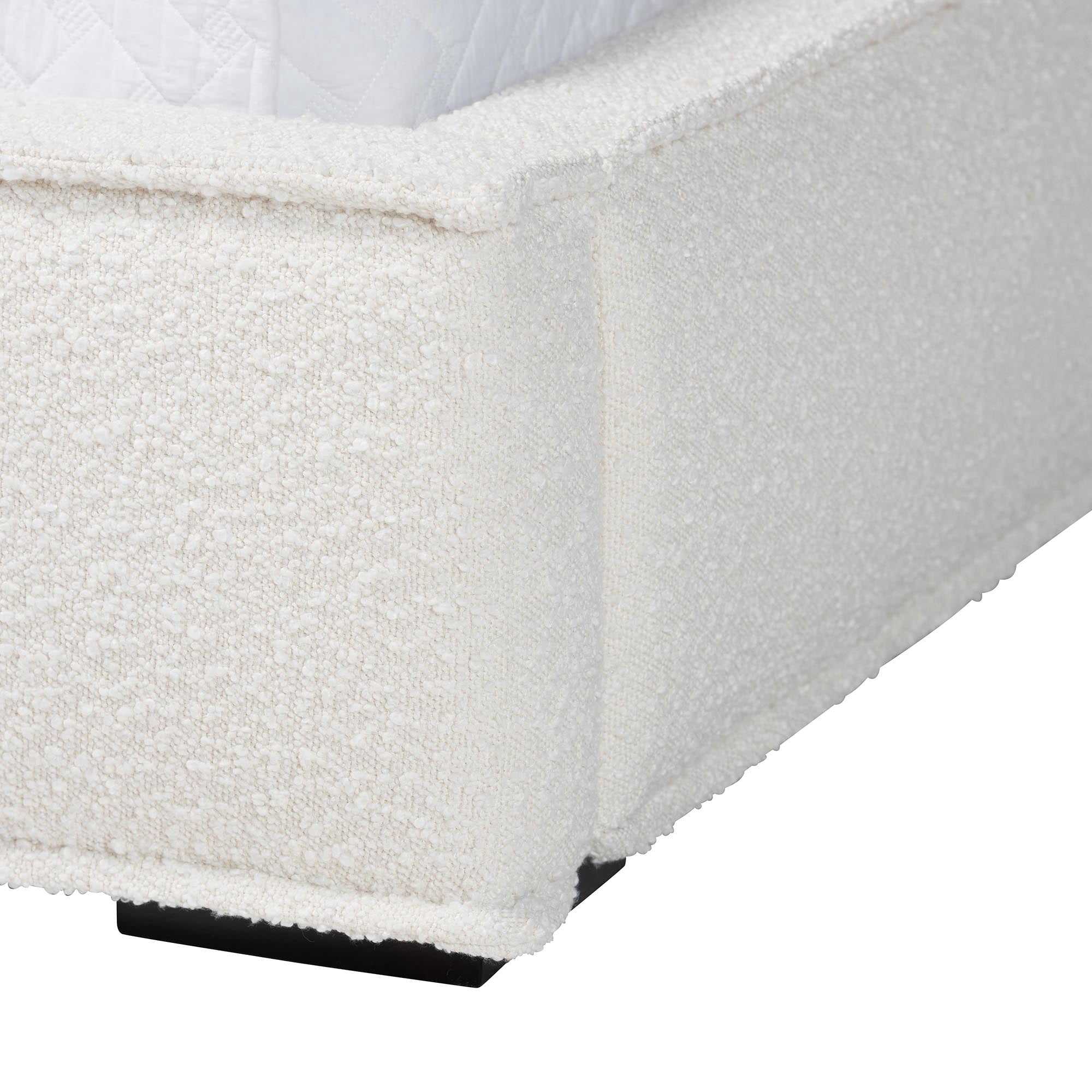 Baxton Studio Laverick Modern Platform Bed, Queen, Cream