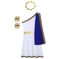 thumbnail image 6 of YiZYiF Mens Halloween Ancient Greek Cosplay Costume Roman Toga Caesar Party Fancy Dress Up Set Blue-A 3XL, 6 of 7