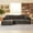 Brown, variant on Sailvan Chenille L-Shape Luxury Sectional Oversized Sofa, Comfy Sleeper Couch, No Assembly Required
