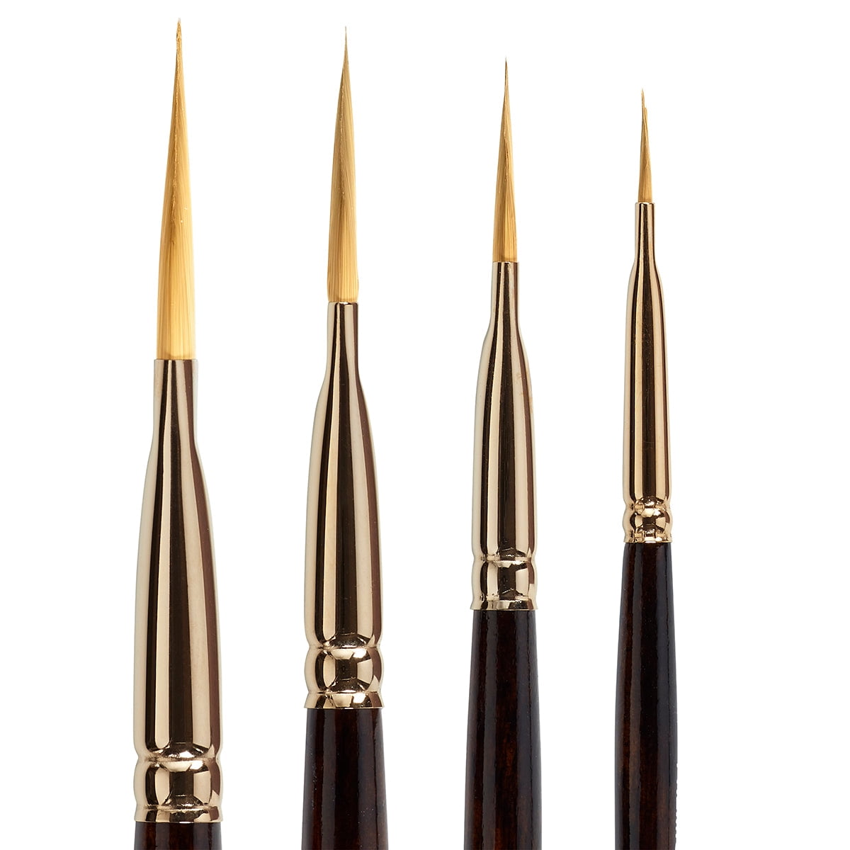 Finesse&trade; 8800 Dagger Brush Kolinsky Sable Synthetic Blend, Set of 4