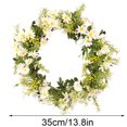thumbnail image 2 of Guirnalda de flores artificiales para puerta, decoración floral falsa para el hogar, herramienta de decoración de vegetación de Marraige Inevent HA8266-00B, 2 of 6