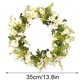 thumbnail image 2 of Guirnalda de flores artificiales para puerta, decoración floral falsa para el hogar, herramienta de decoración de vegetación de Marraige Inevent HA8266-00B, 2 of 6