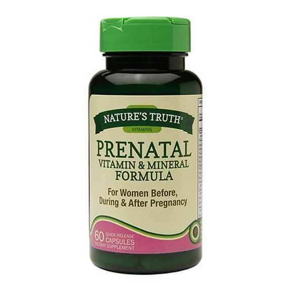 Natures Truth Prenatal Vitamin And Mineral Formula Quick Release Capsules, 60 Ea