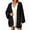 Black, variant on Womens Open Front Chunky Cardigan Cable Knit Oversized Cardigan Sweaters