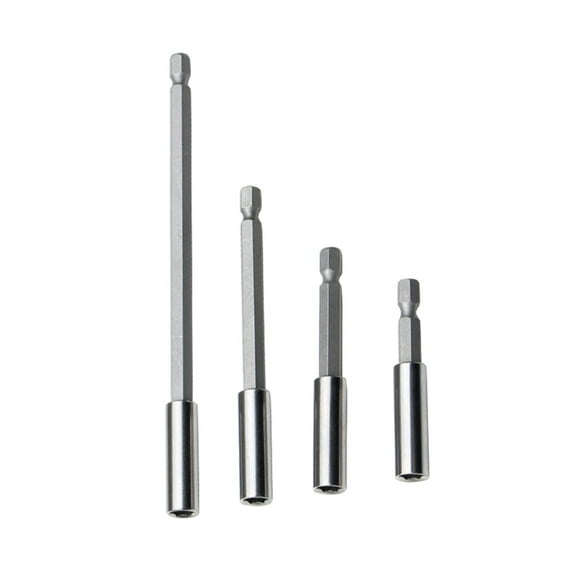 4Pcs/set Magnetic Bit Holder Set Long Extension 60mm 75mm 100mm 150mm for Electric Drill Screwdriver Accessories